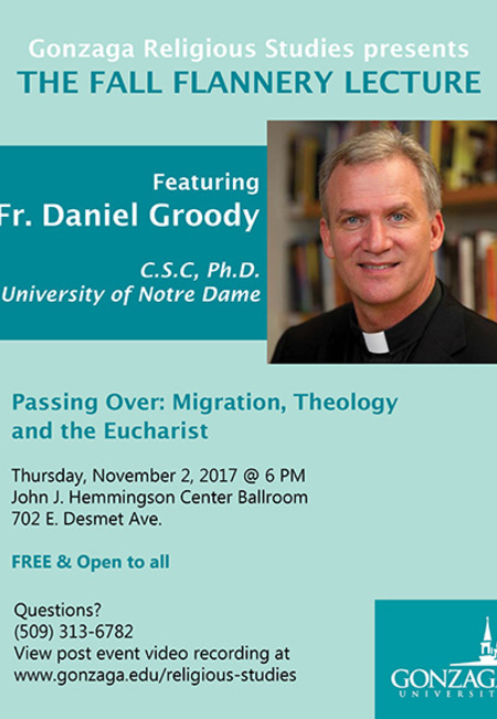Rev. Dan Groody, C.S.C., will offer lecture at Gonzaga University