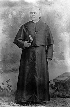 <p><strong>Father William Corby, C.S.C.</strong> Notre Dame’s third President and a celebrated Civil War Chaplain of the Union Army’s Irish Brigade.</p>