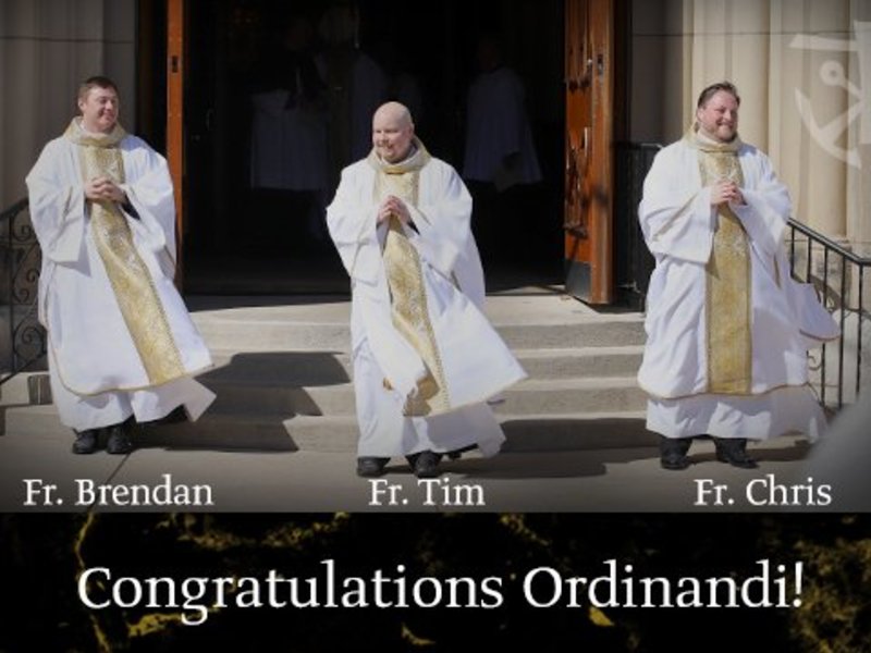 Three Ordained Holy Cross Priests