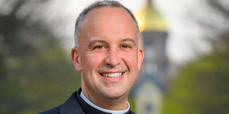 Father Gerard Olinger, C.S.C., appointed vice president for student affairs at Notre Dame